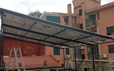 Oficinas solares: instalación en edificio profesional en Madrid